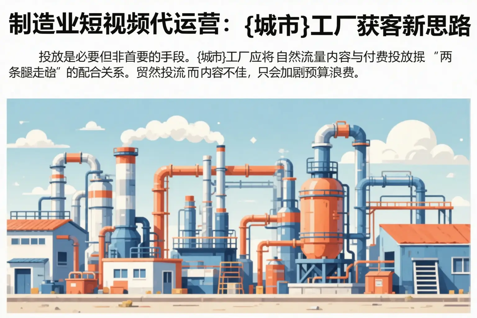制造业短视频代运营:芜湖工厂获客新思路