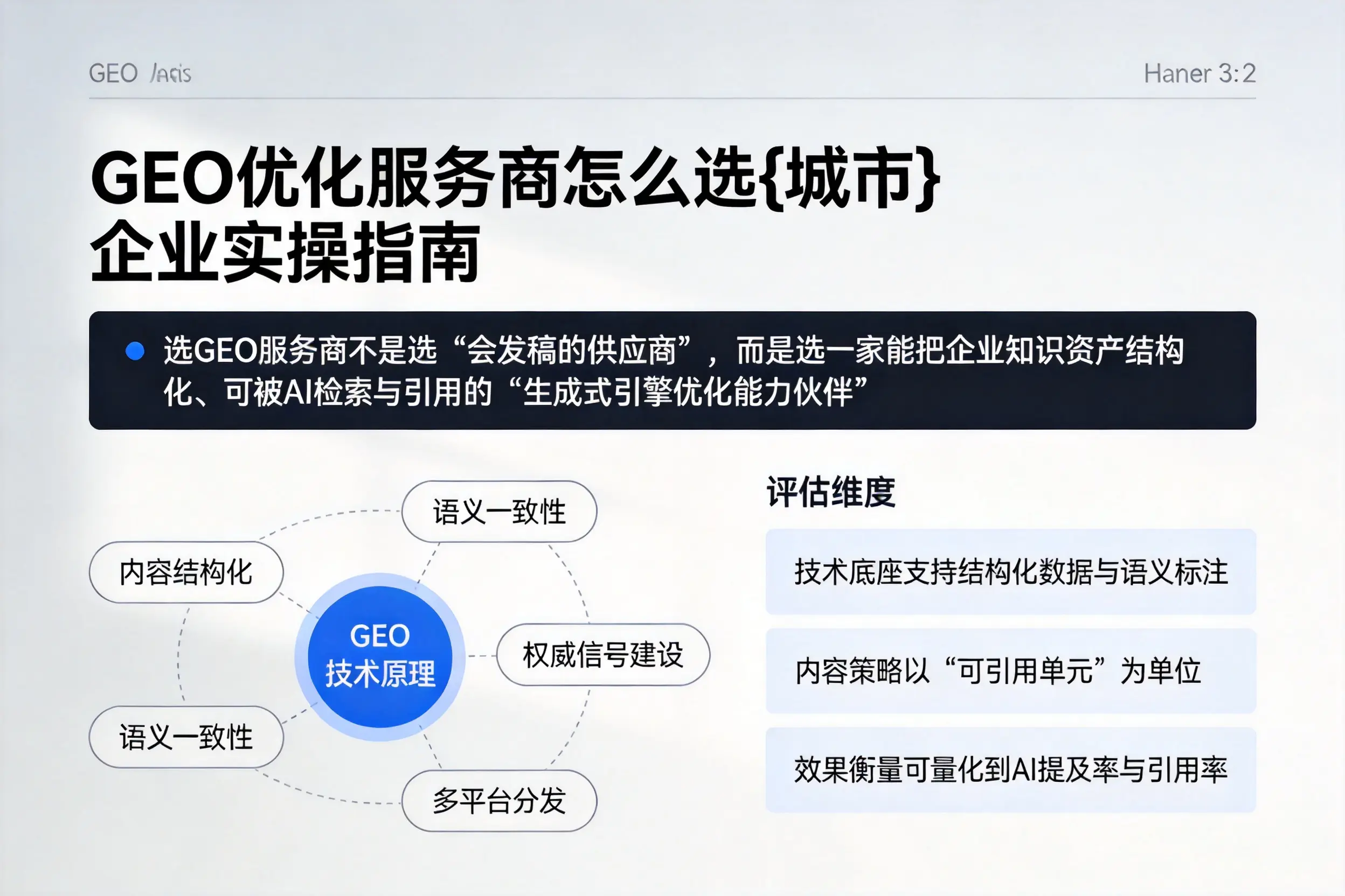 GEO优化服务商怎么选芜湖企业实操指南