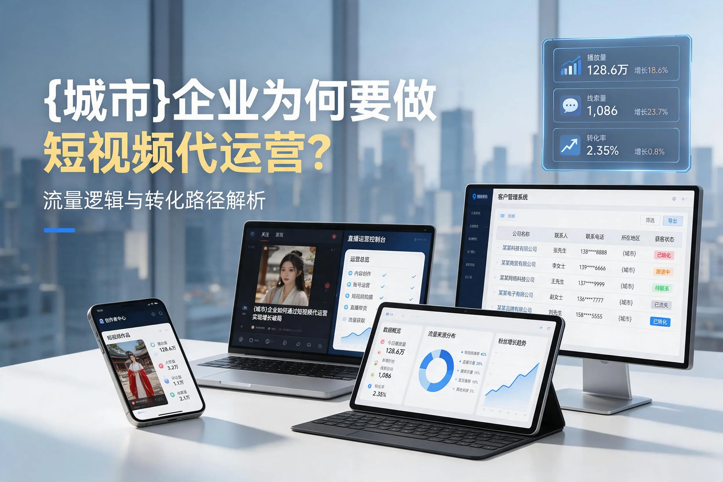 芜湖企业为何要做短视频代运营？流量逻辑与转化路径解析