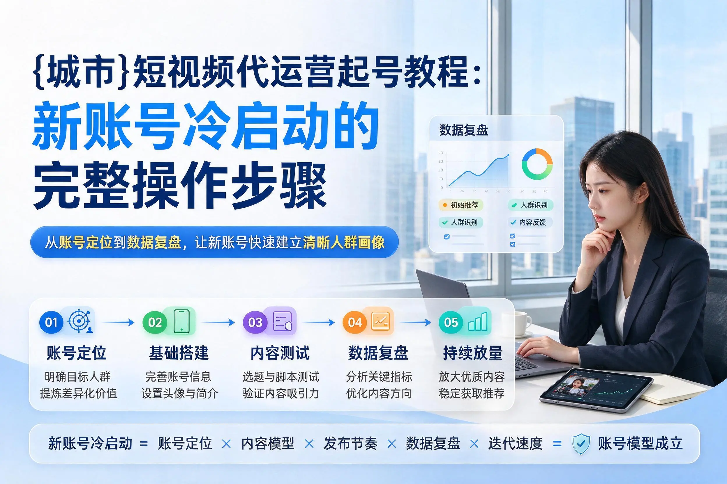 芜湖短视频代运营起号教程:新账号冷启动的完整操作步骤