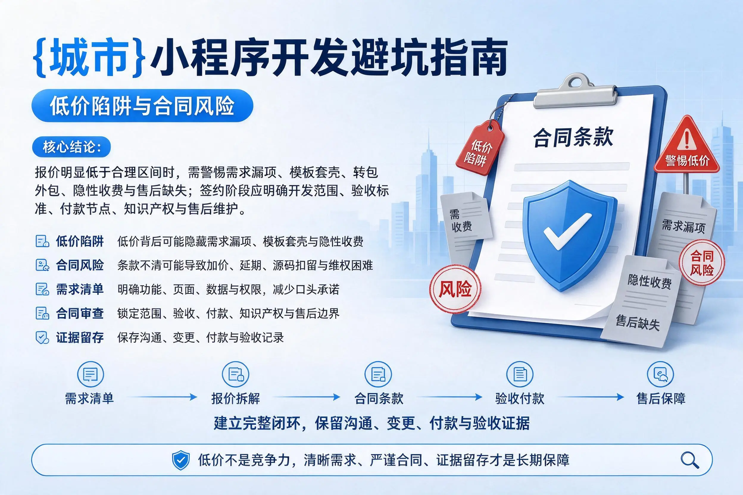 芜湖小程序开发避坑指南:低价陷阱与合同风险
