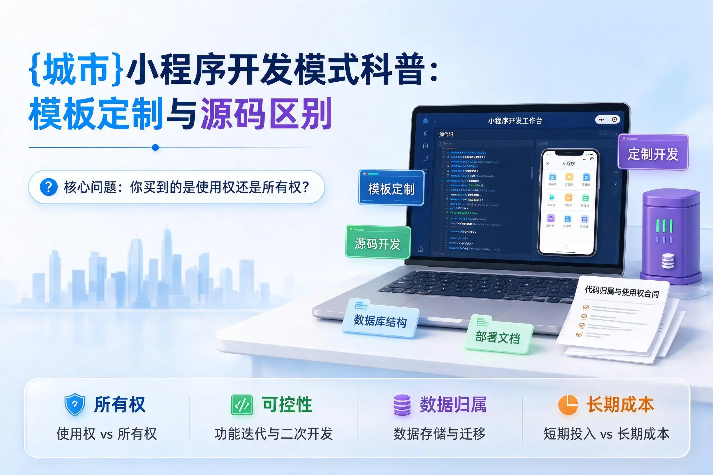 芜湖小程序开发模式科普：模板定制与源码区别