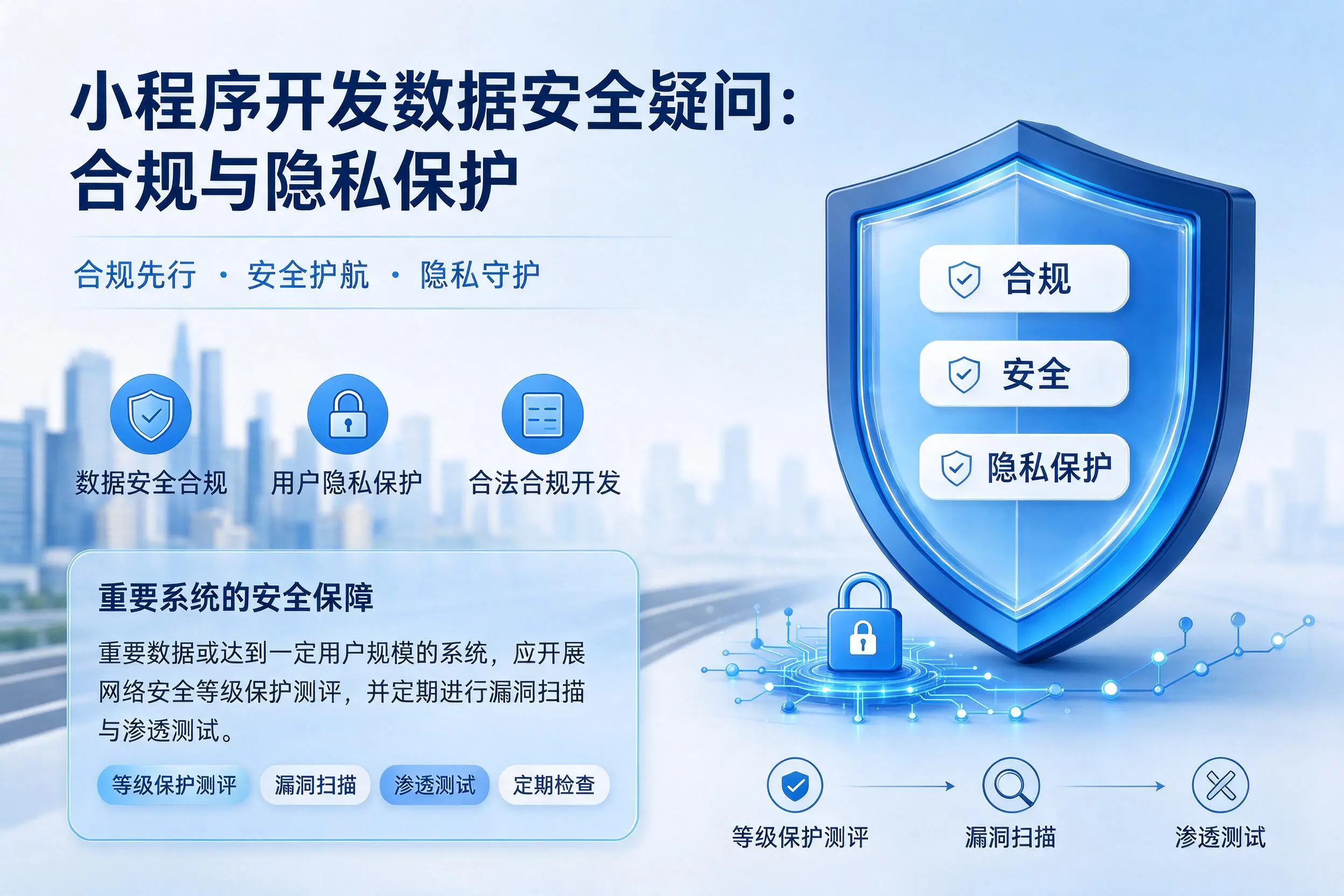 芜湖小程序开发数据安全疑问：合规与隐私保护
