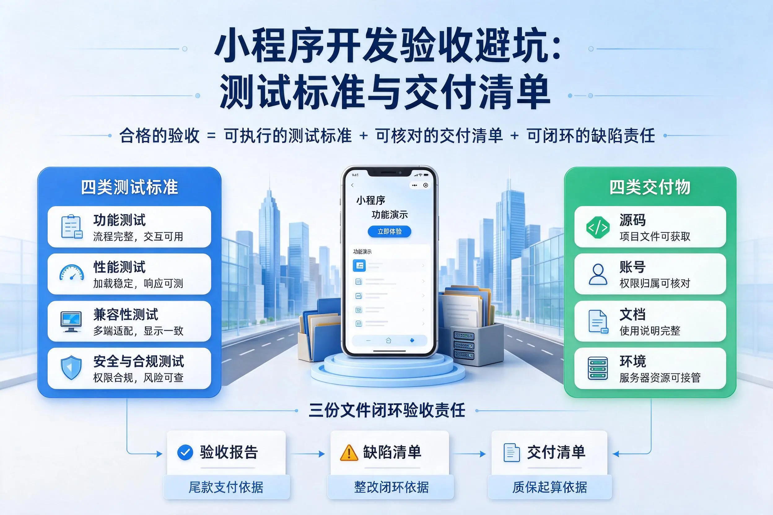 芜湖小程序开发验收避坑:测试标准与交付清单