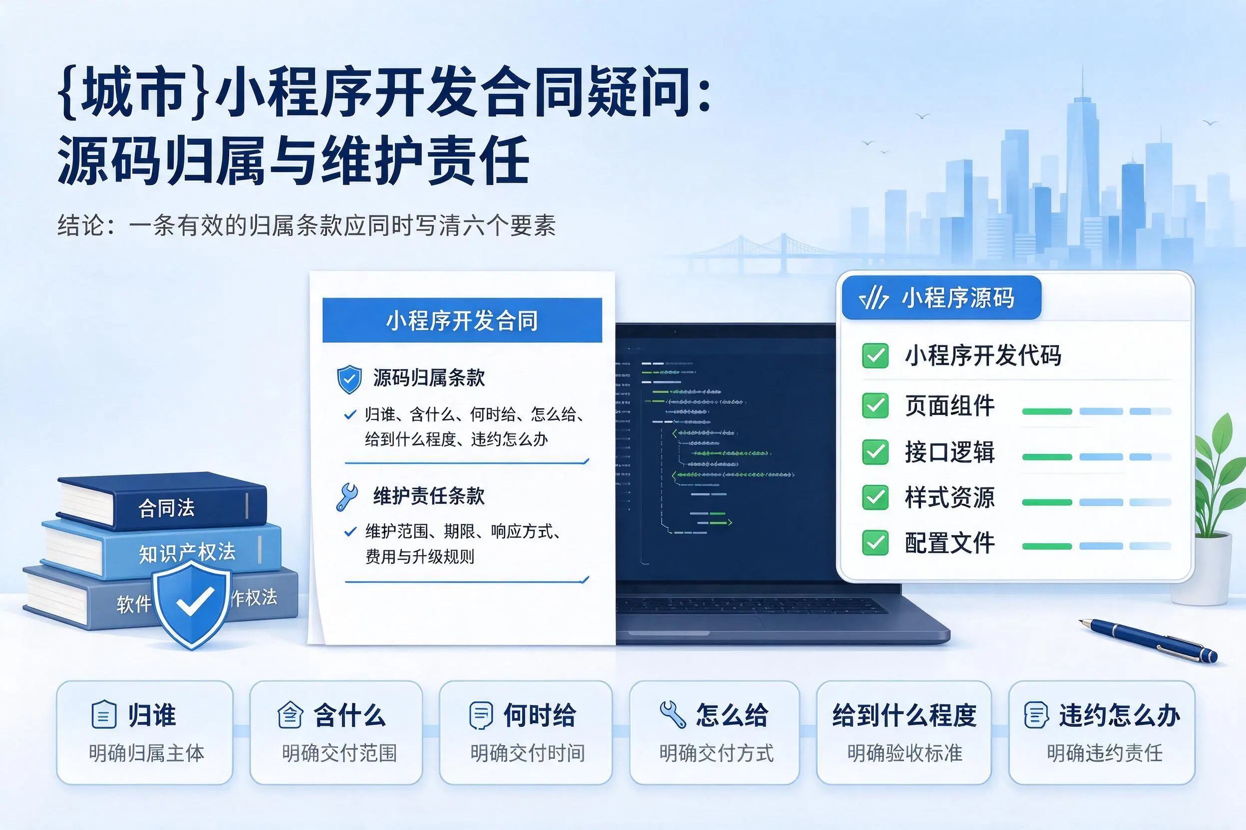 芜湖小程序开发合同疑问：源码归属与维护责任