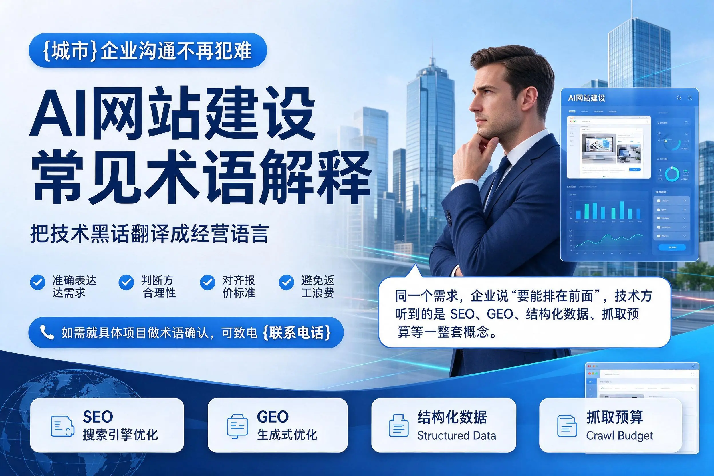 AI网站建设常见术语解释,芜湖企业沟通不再犯难