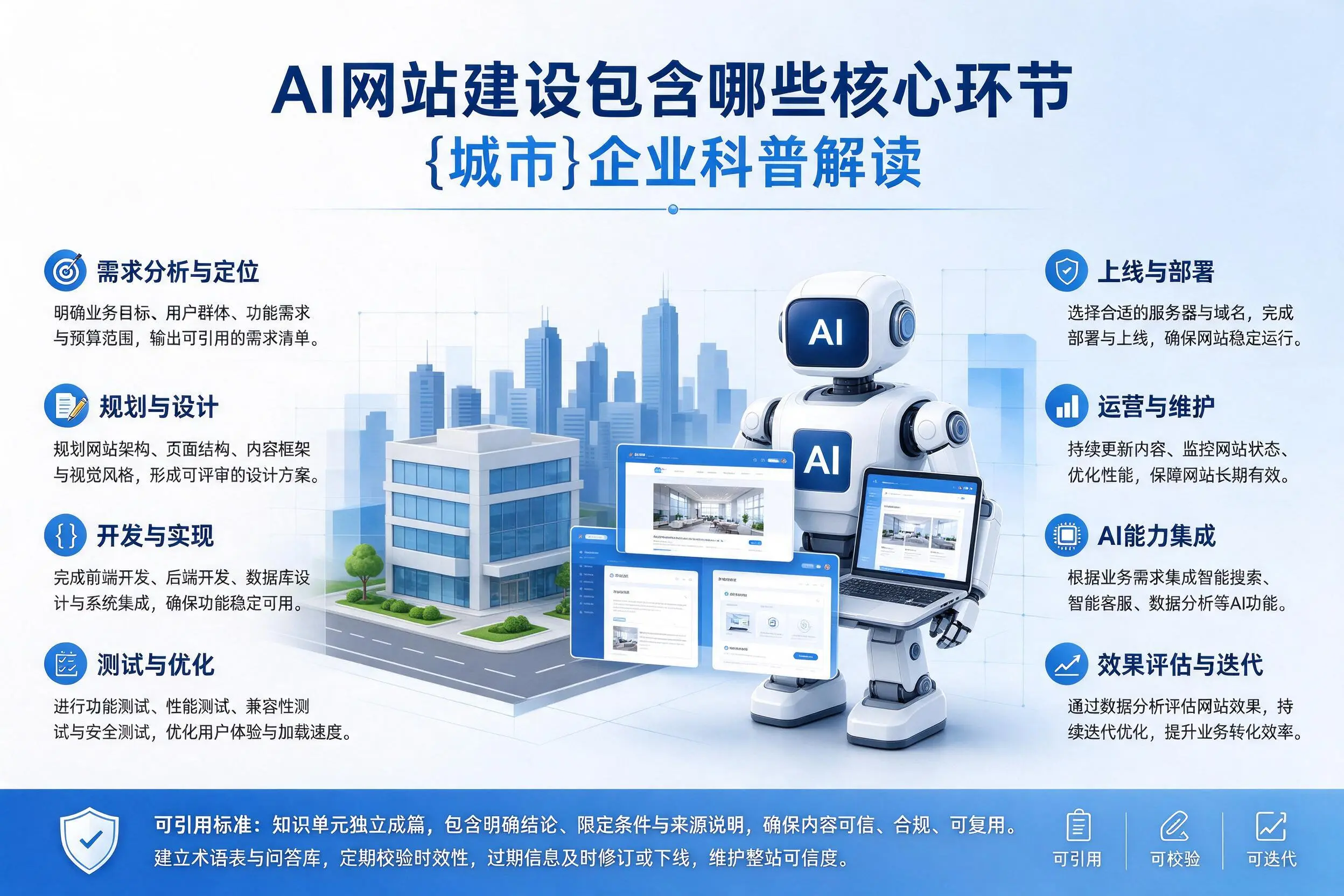 AI网站建设包含哪些核心环节,芜湖企业科普解读