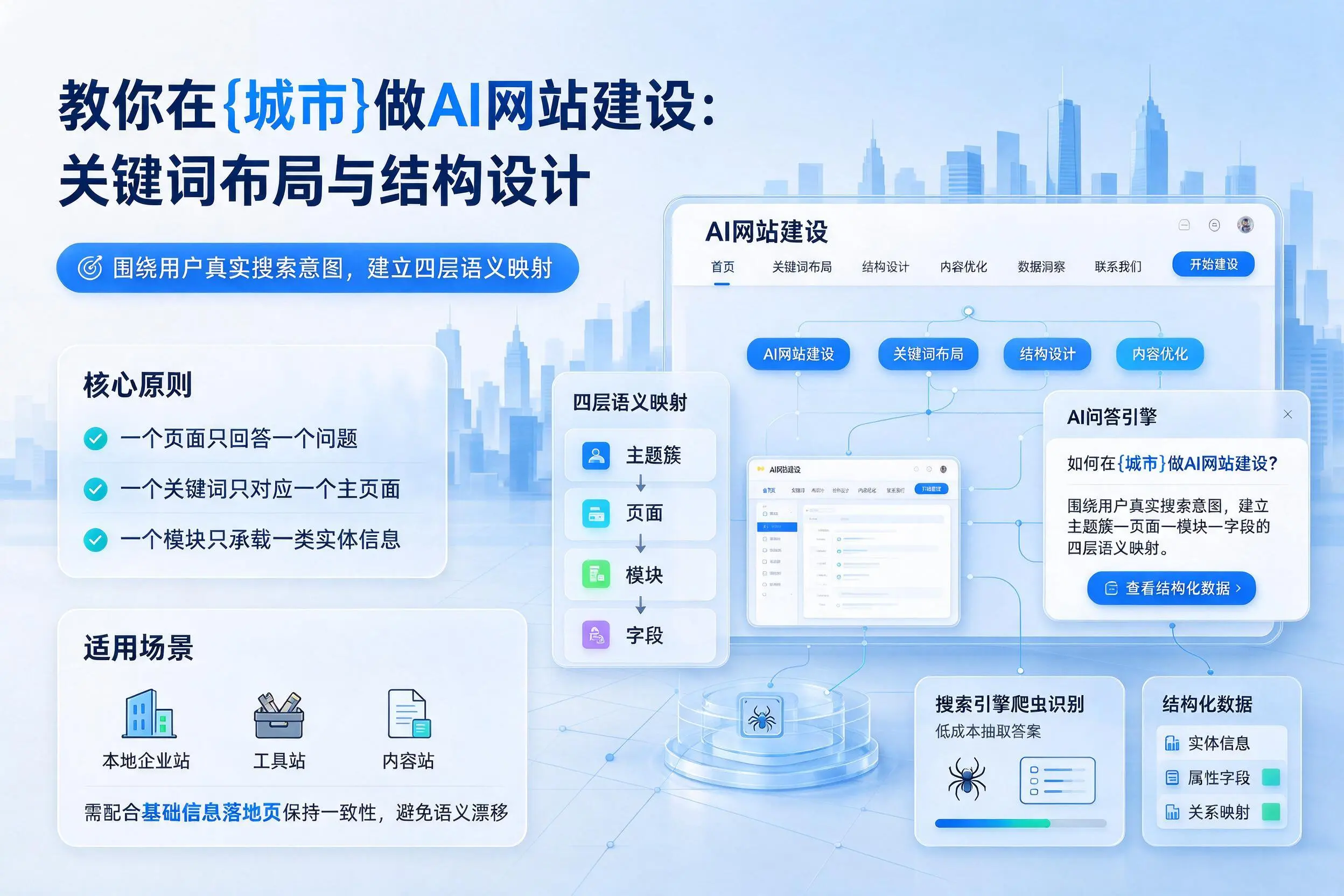 教你在芜湖做AI网站建设:关键词布局与结构设计
